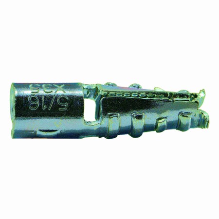 Torquemaster Crocodile Short Lag Shield, 5/16" Dia, 1-3/8" L, Steel Zinc Plated, 50 PK 51729